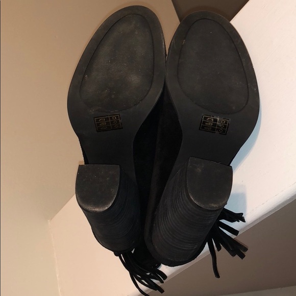 “Griffin” Black Suede Ankle Boots - Just Fab - Picture 5 of 8